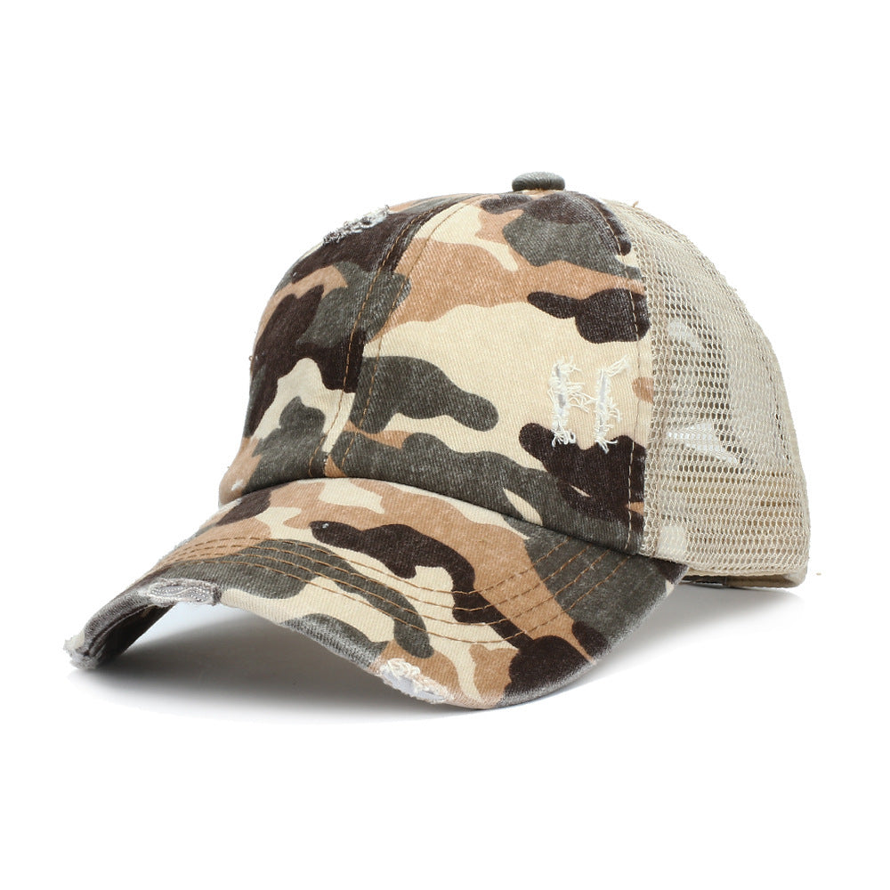 Summer outdoor baseball net cap cotton camouflage hat